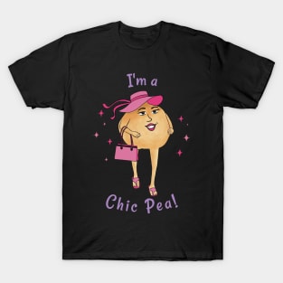 Chic Pea Struts Her Stuff - funny cartoon character T-Shirt